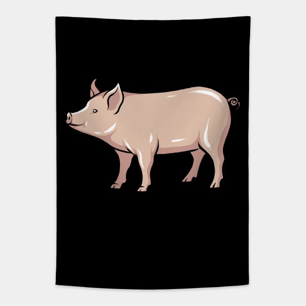 Pig Tapestry by fromherotozero