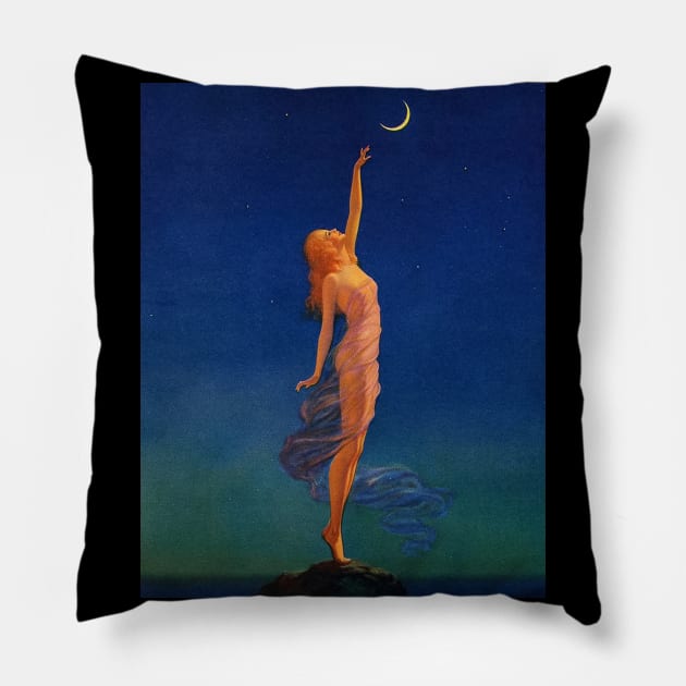 Moon child Pillow by Delta Zero Seven