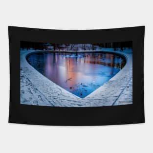 Near Sunset at Heart Shaped Pond Tapestry