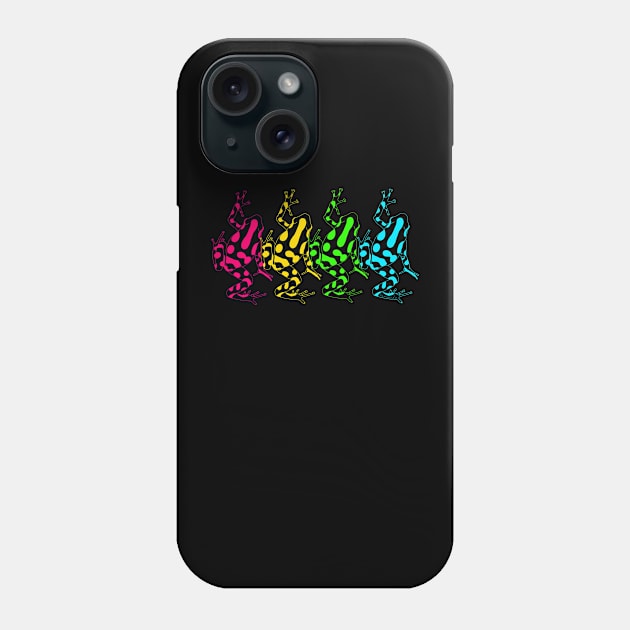 Dendrobates frogs rainbow Phone Case by Namwuob