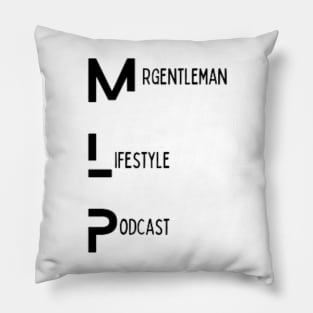MrGentleman Lifestyle Podcast Logo Design Series #1 Pillow