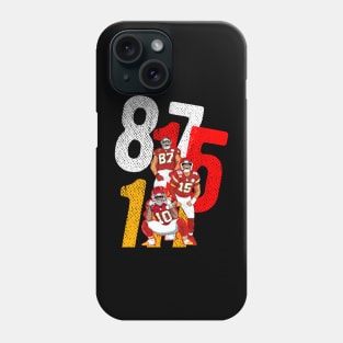 Patrick mahomes & Travis kelce & tyreek Hill - BLACK Phone Case