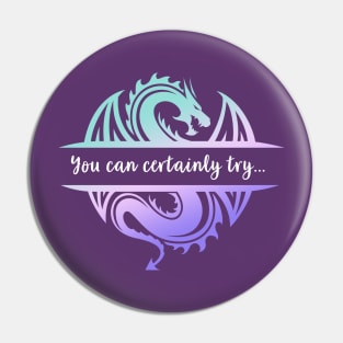 You Can Certainly Try - cute ombre design Pin