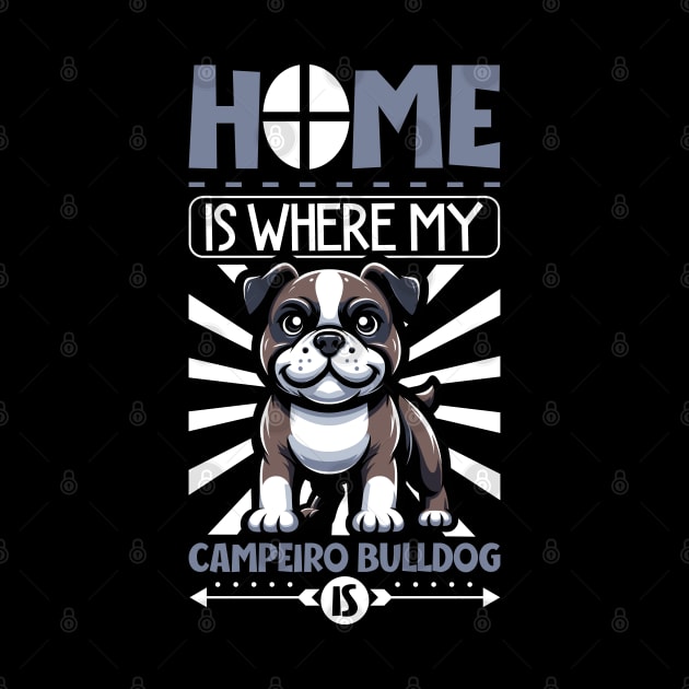 Home is with my Campeiro Bulldog by Modern Medieval Design