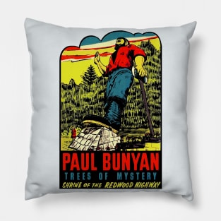 Paul Bunyan Vintage Pillow