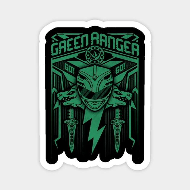 Green Ranger Magnet by Arinesart