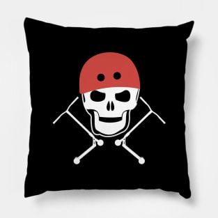 Stunt scooter Skull and scooters Pillow