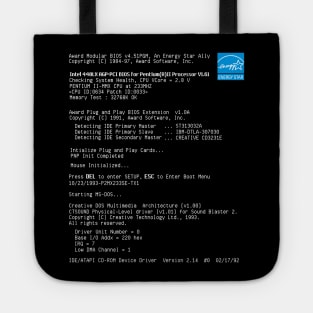 Retro Computer Boot Screen Tote