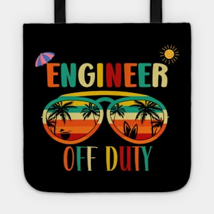 Engineer Off Duty- Retro Vintage Sunglasses Beach vacation sun for Summertime Tote