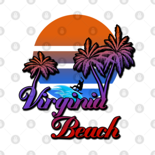 Virginia Beach - Virginia Beach - T-Shirt | TeePublic