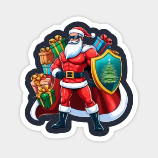 Santa’s Shield: Christmas Protector Magnet