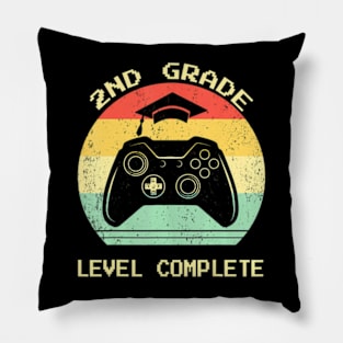 Second 2nd Grade  Level Complete Video Gamer Pillow