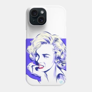 Marilyn Monroe - An illustration by Paul Cemmick Phone Case