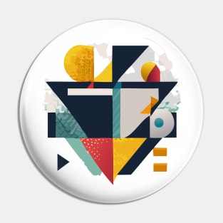 an abstract t-shirt design Pin