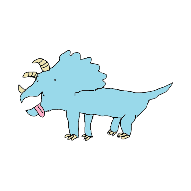 MS Paint Triceritops by Doobber