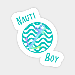 Nauti Boy Turquoise Magnet