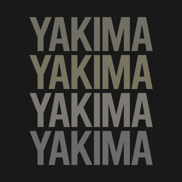 Gray Text Art Yakima by flaskoverhand