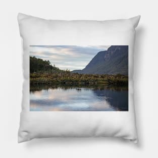 Mirror Lake, South Island, New Zealand Pillow