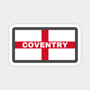 Coventry City in English Flag Magnet