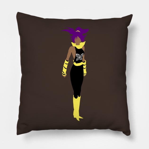 Yoruichi Silhouette Pillow by A_Buddy89