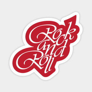 Rock And Roll Text Magnet