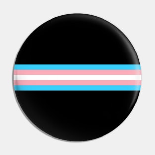 Transgender Pride Flag: Retro Horizontal Stripes Pin