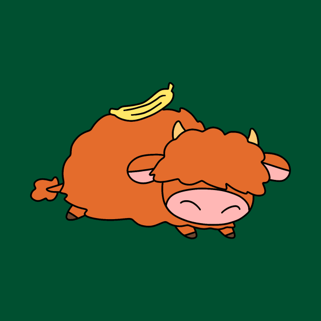 Banana Highland Cow by saradaboru