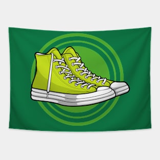 Bright Green Skate Sneaker Tapestry