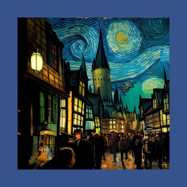 Starry Night in Diagon Alley by Grassroots Green