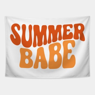 Summer Babe. Fun Summer, Beach, Sand, Surf Quote. Tapestry