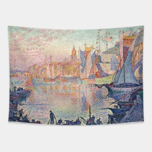 The Port of Saint-Tropez by Paul Signac Tapestry