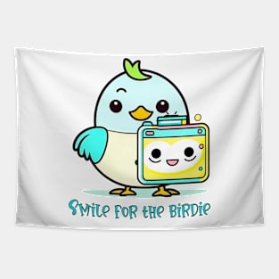 Smile for the birdie Tapestry