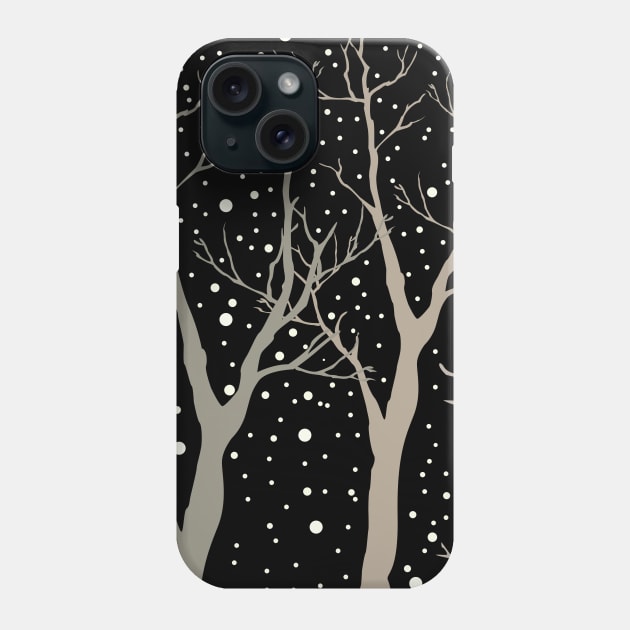 Trees Phone Case by Kristina Stellar Scandinavian Land