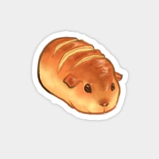 Guinea Pig Loaf - guinea pig cute bread design baguette Magnet