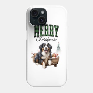 Christmas Bernese mountain dog Phone Case