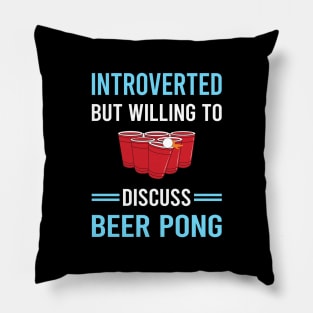 Introverted Beer Pong Pillow