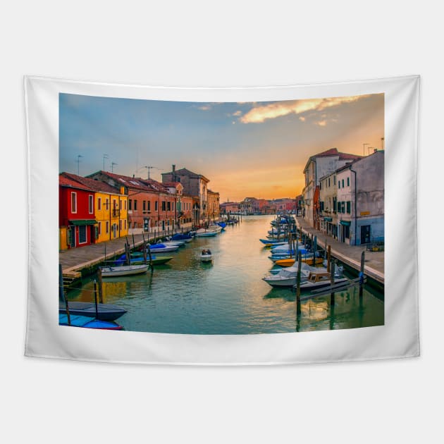 Murano Sunset Tapestry by Tarrby