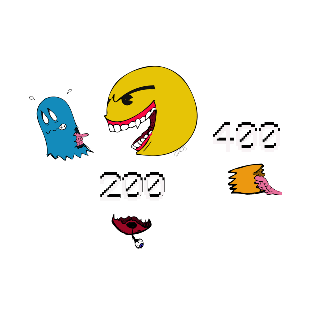 Pacman (Power Pellet Fun) by sk3tch