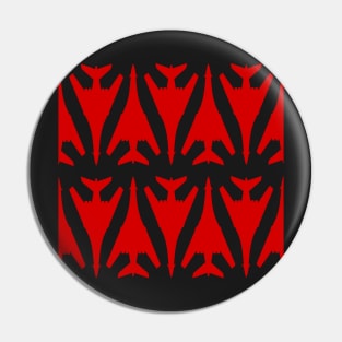 Rockwell B-1 Lancer - Red & Black Pattern Design Pin