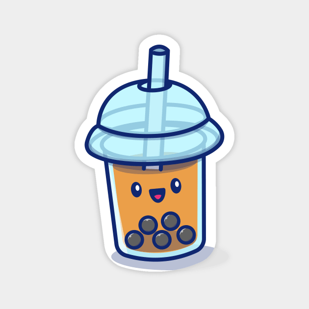 Cute Bubble Tea Boba Milk Magnet by Catalyst Labs