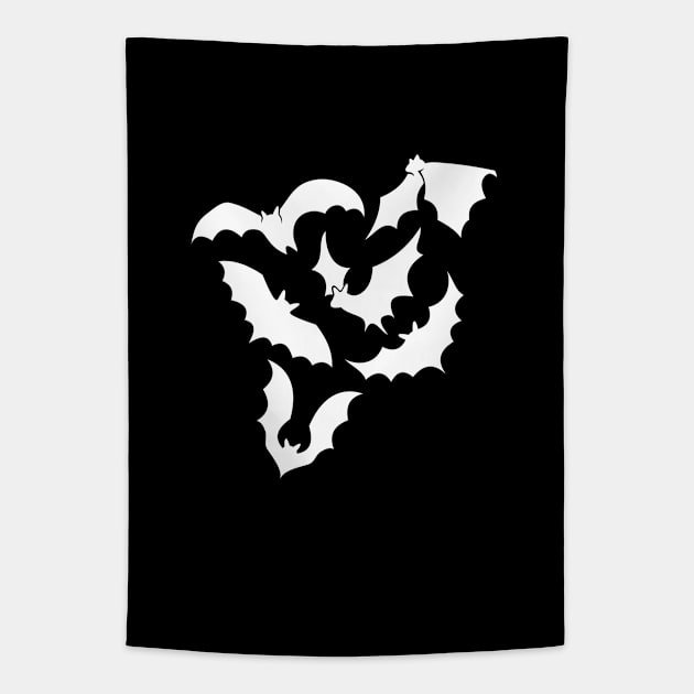 Bat Silhouettes Tapestry by sifis