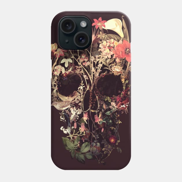 Bloom Skull Phone Case by aligulec