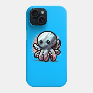 Doodle Stuffed Toy Octopus Phone Case