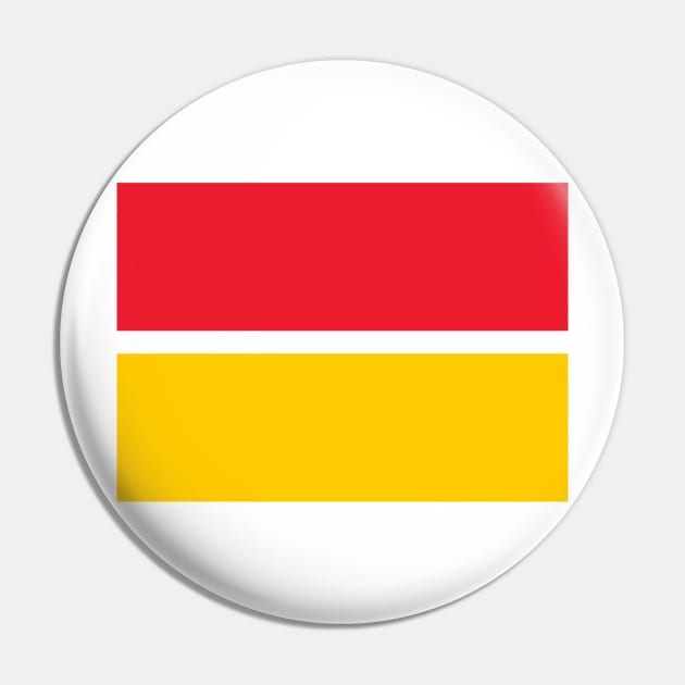 Liverpool Red Yellow Bands Pin by Culture-Factory