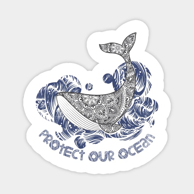 Protect The Ocean Magnet by avshirtnation