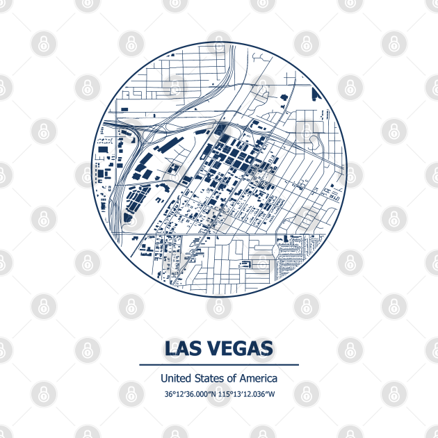 Las Vegas city map coordinates Las Vegas Tapestry TeePublic
