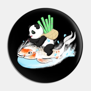 Traveling panda Pin