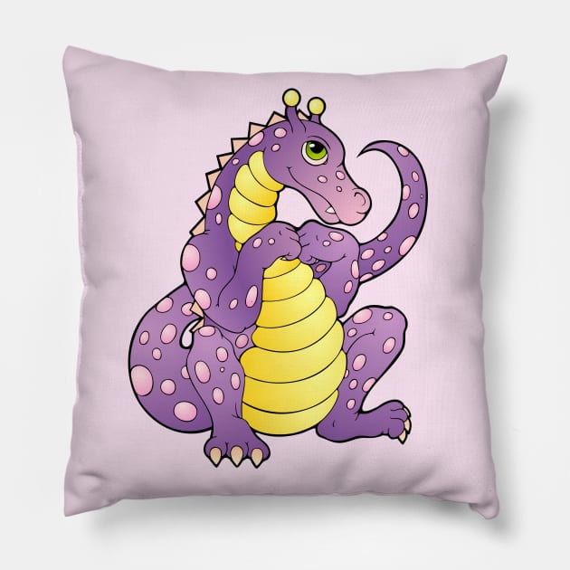 Coloring Book Dragon Pillow by DarlaHallmark