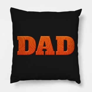 Mens Dad Woodworker, DIY, Woodgrain Fathers Day Pillow