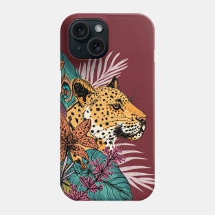 Leopard In The Jungle Phone Case
